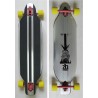 Longboard Plateau Alu 40x9" Drop Trough 213